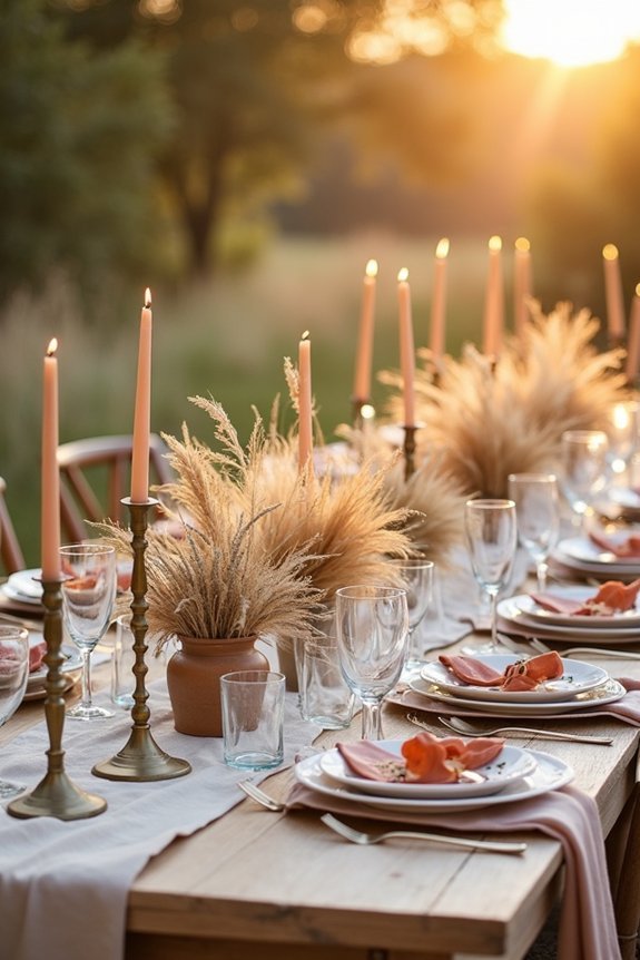 thoughtful reception table design