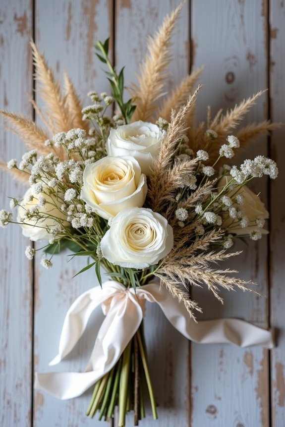 thoughtful textured floral arrangement