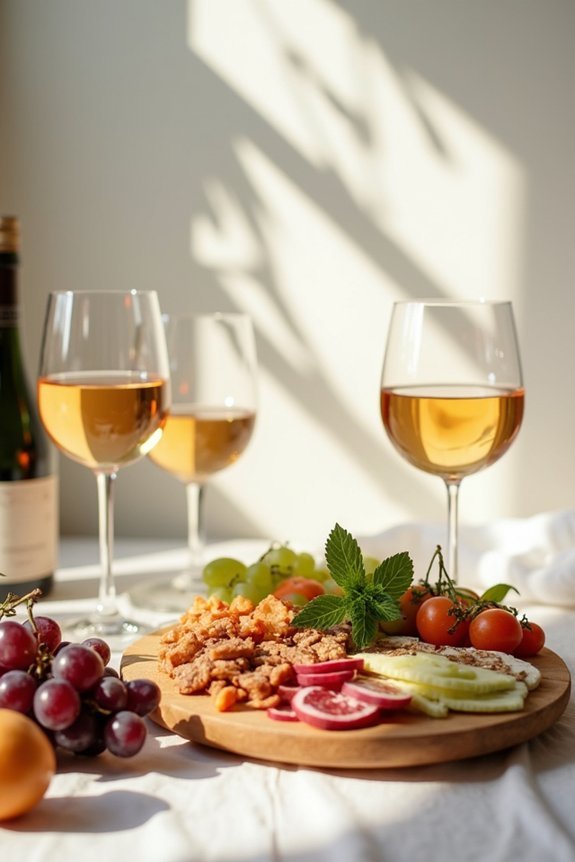 thoughtful vegan wine pairings