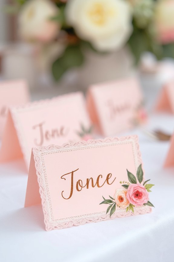 thoughtful wedding place cards