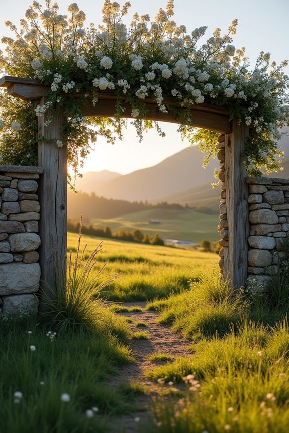 timber and stone archway elegance