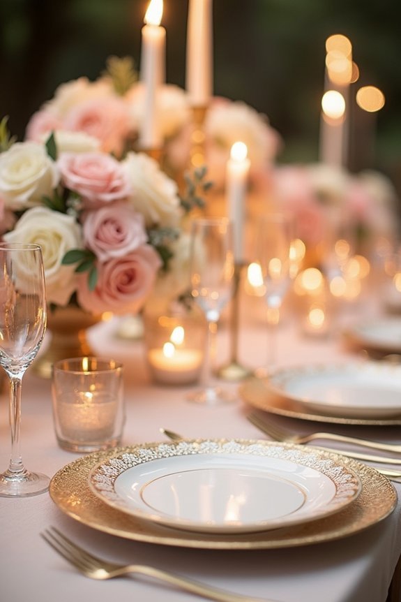 timeless blush and gold elegance