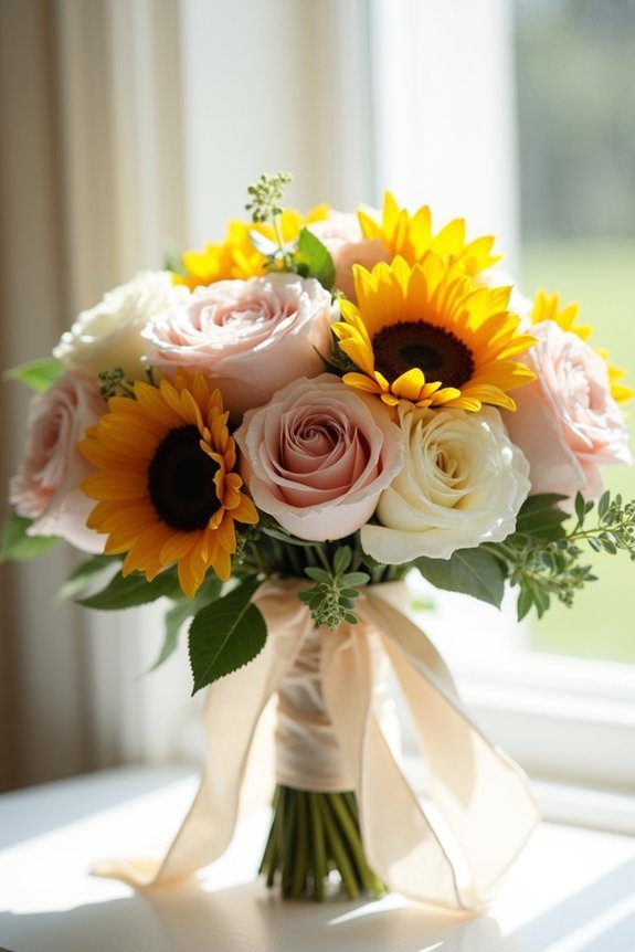 timeless bridesmaid bouquet combination