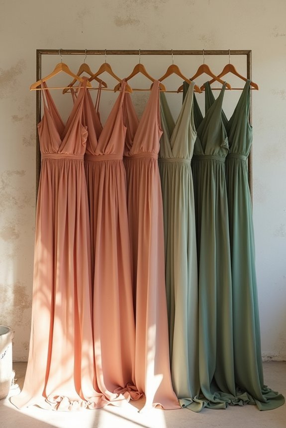 timeless earthy bridesmaid dresses