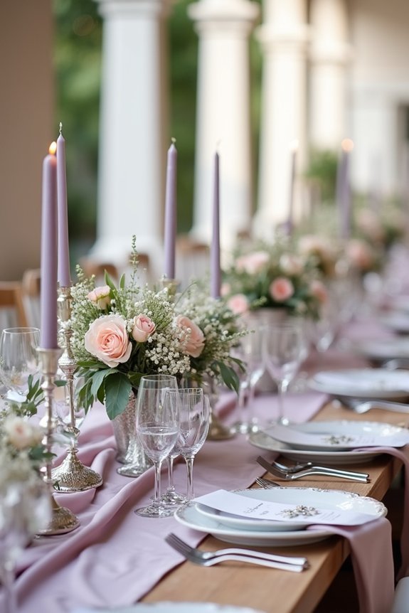 timeless elegant mauve weddings