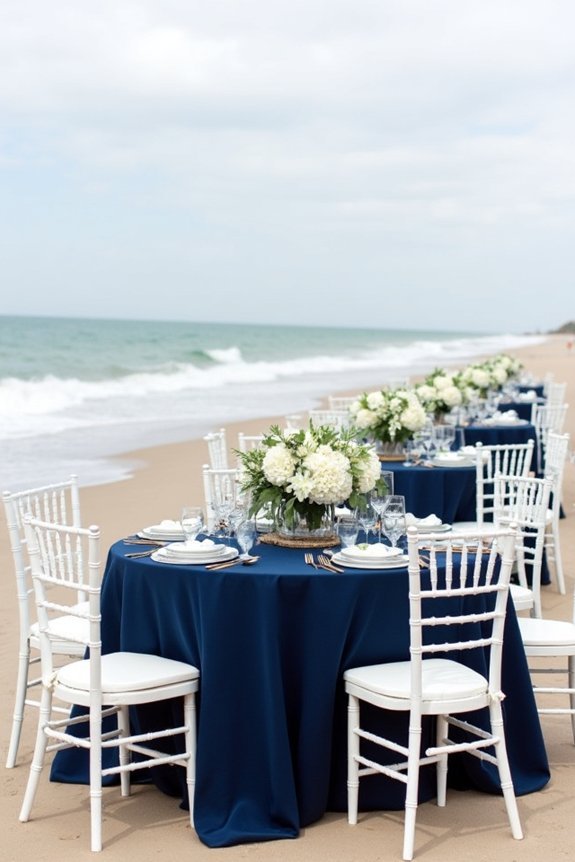 timeless navy and white elegance