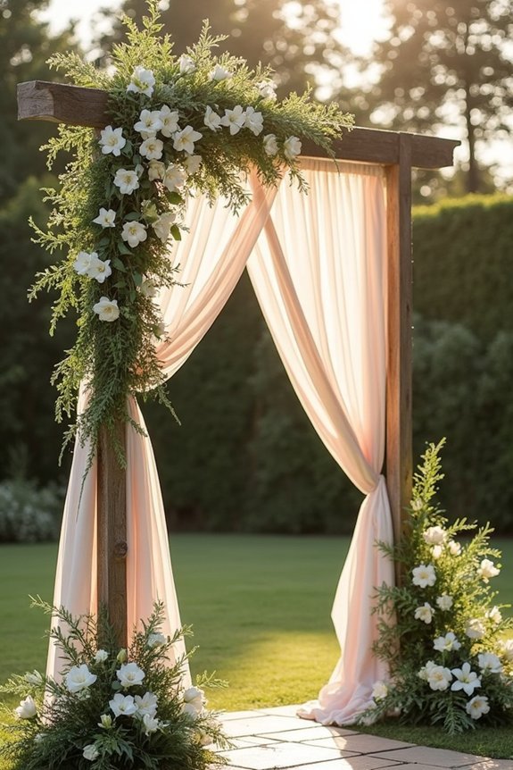 transform arch with greenery