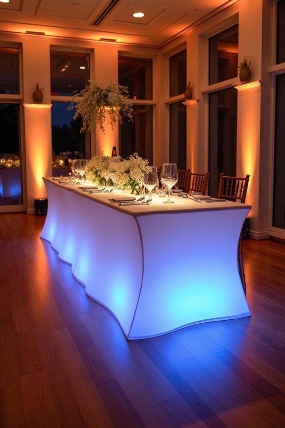 transformative under table lighting