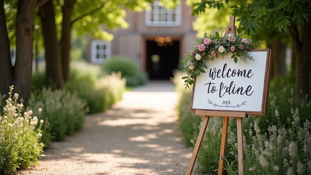 trendy wedding welcome signs