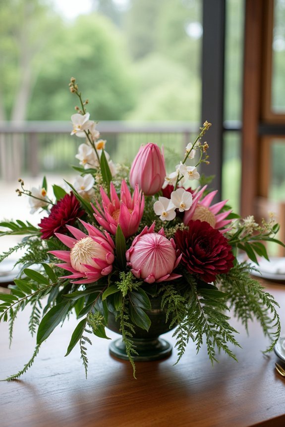 tropical floral elegance showcased