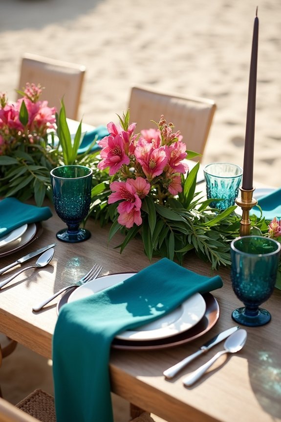 tropical jewel tone elegance
