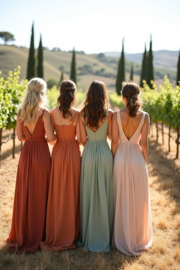 tuscan bridal color harmony