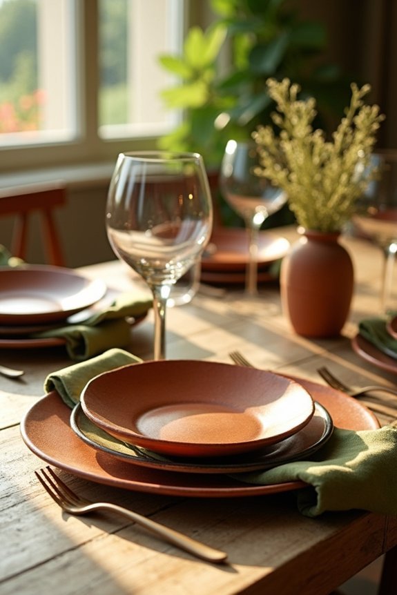 tuscan dinnerware color harmony