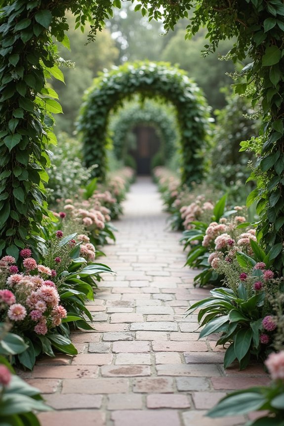 unexpected florals enhance greenery