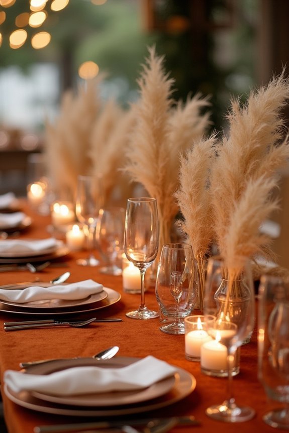 unified burnt orange decor