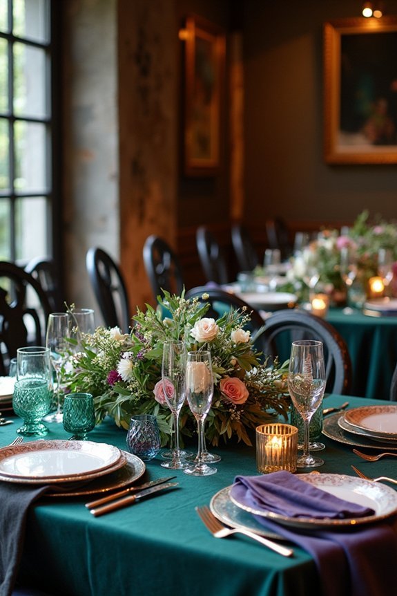 unique romantic color combinations