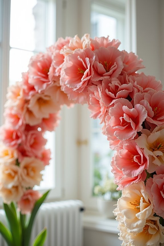 vibrant textured parrot tulips
