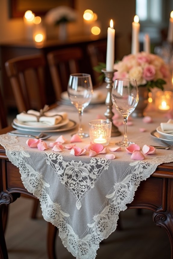 victorian inspired romantic table setting