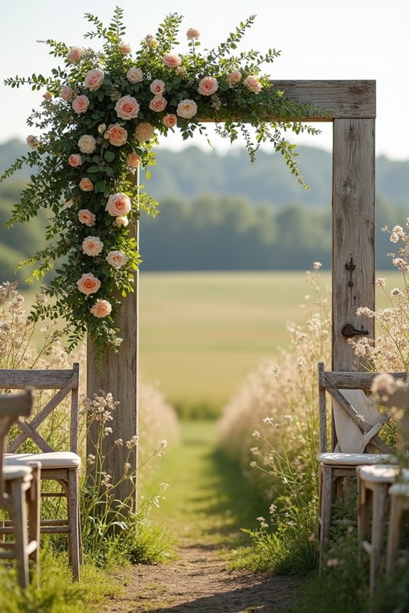 vintage doors as decor