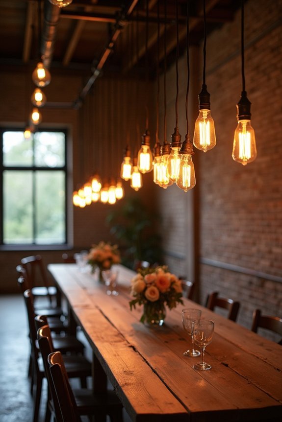vintage industrial lighting charm