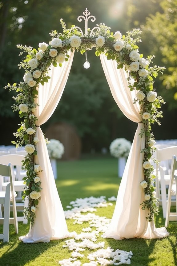 vintage metal ceremony arches
