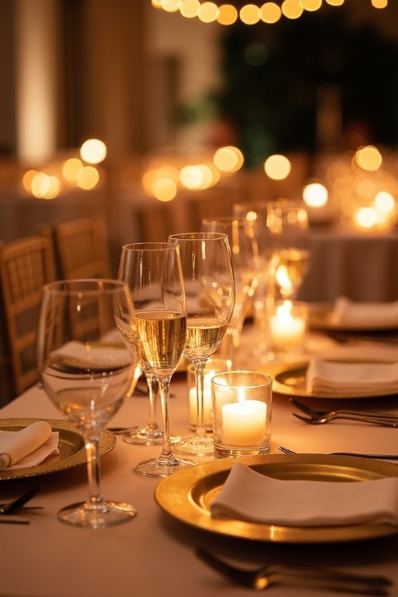 warm lighting enhances gold