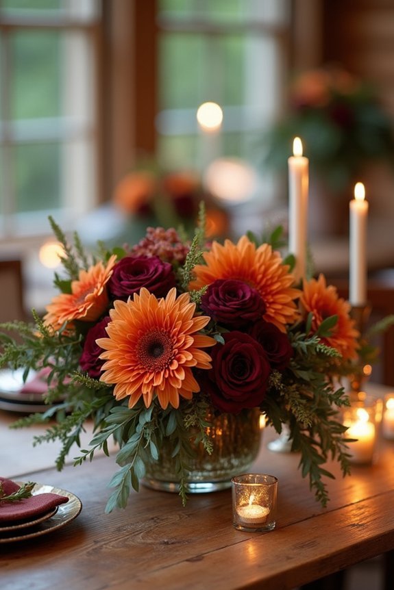 warm luxurious wedding palette