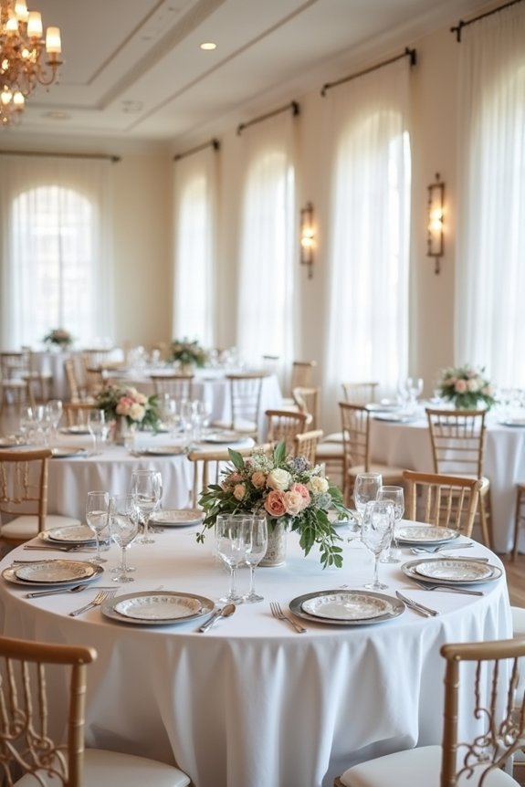 wedding banquet table setup