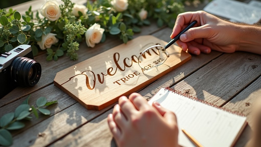wedding sign selection factors