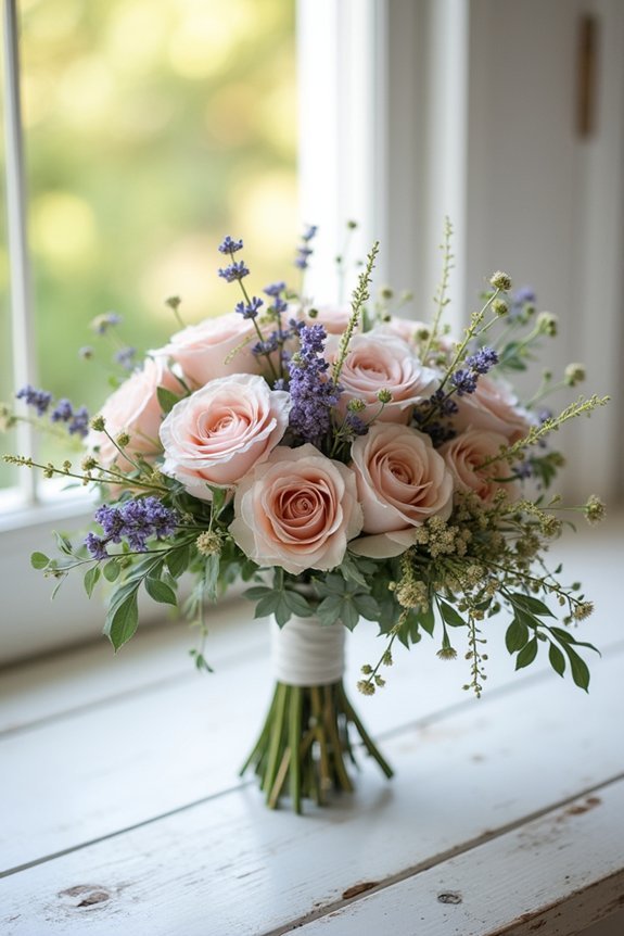 whimsical dazzling wedding flowers