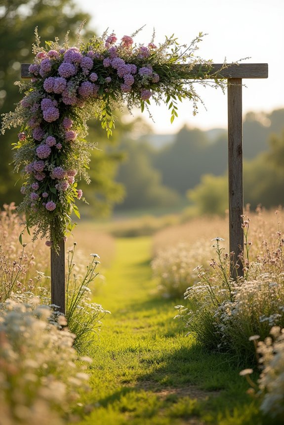 wildflower arch design tips