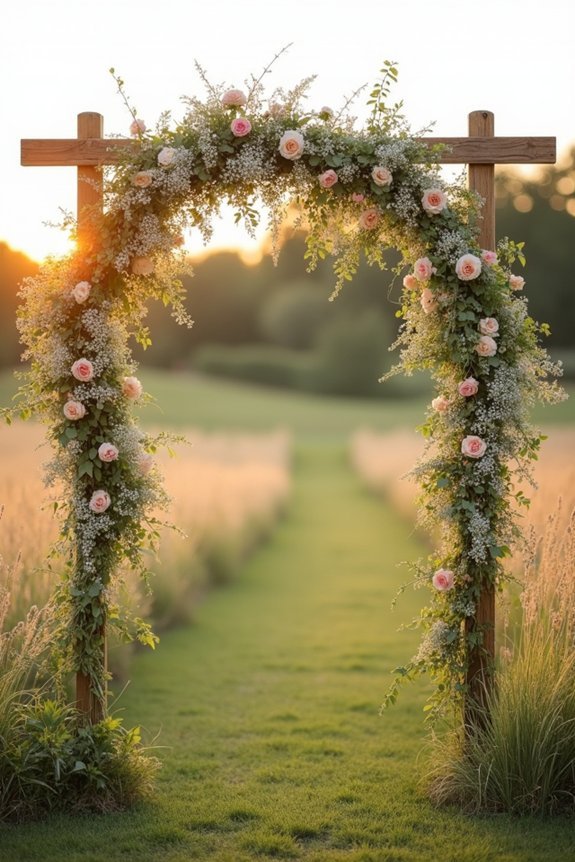 wildflower arch romantic elegance