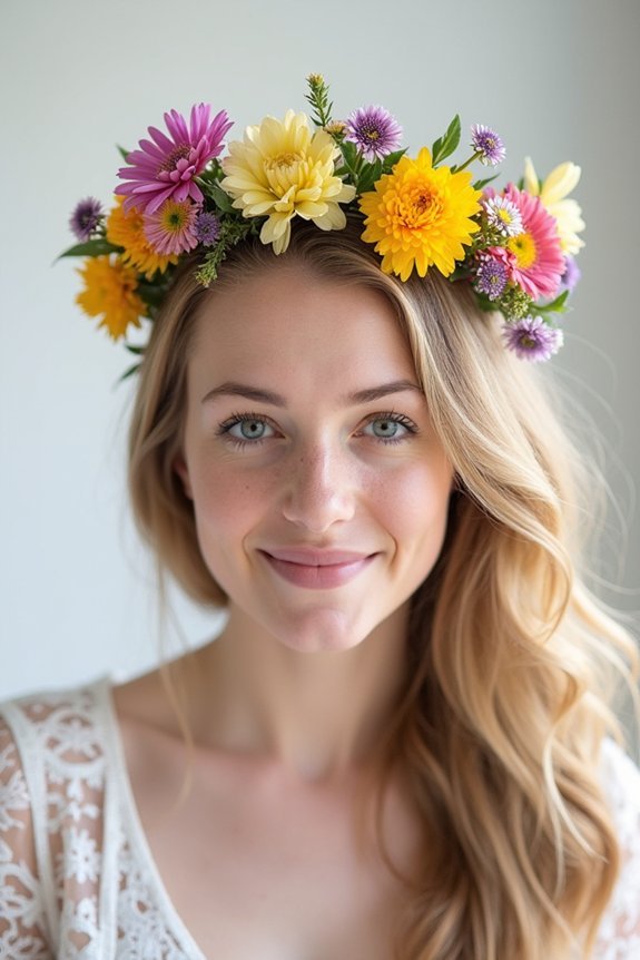 wildflower crown design tips