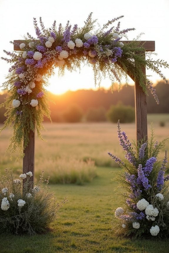 wildflower wedding arch inspiration