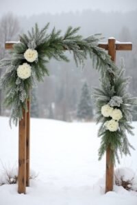 winter wedding arch inspirations